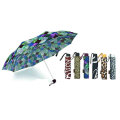 Animal Skin Skirt Windproof Compact Umbrella (YS-3FA22083906R)